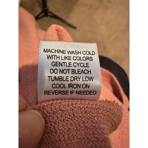 Cure sweater with rhinestones salmon XL Top 3/4 Length Sleeves Top Cute! - Picture 5 of 5